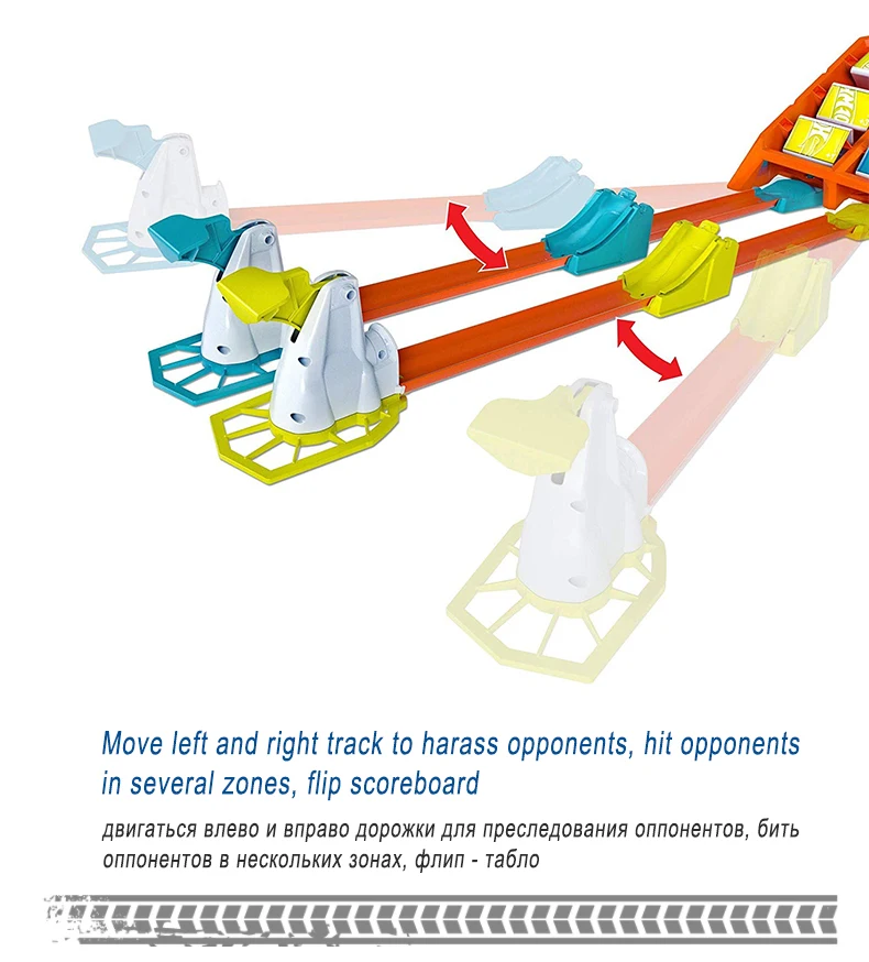 Горячие колеса детские игрушки автомобиль трек штопор Краш Набор двойной гоночный трек соревнование с другом включает литье под давлением