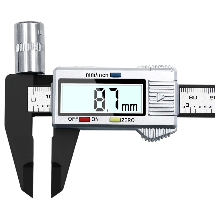 0-150 мм цифровой дисплей Пластиковый штангенциркуль измерительный мини-инструмент линейка