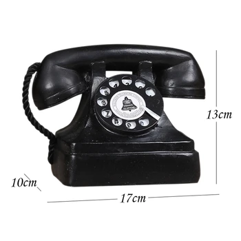 

NOCM-Retro resin craft ornaments Photography retro props Dirty to do the old landline phone home office furniture decoration