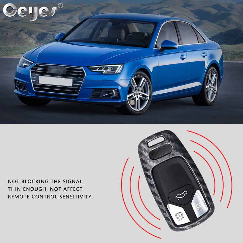 Carbon fiber key cover for AUDI (4)