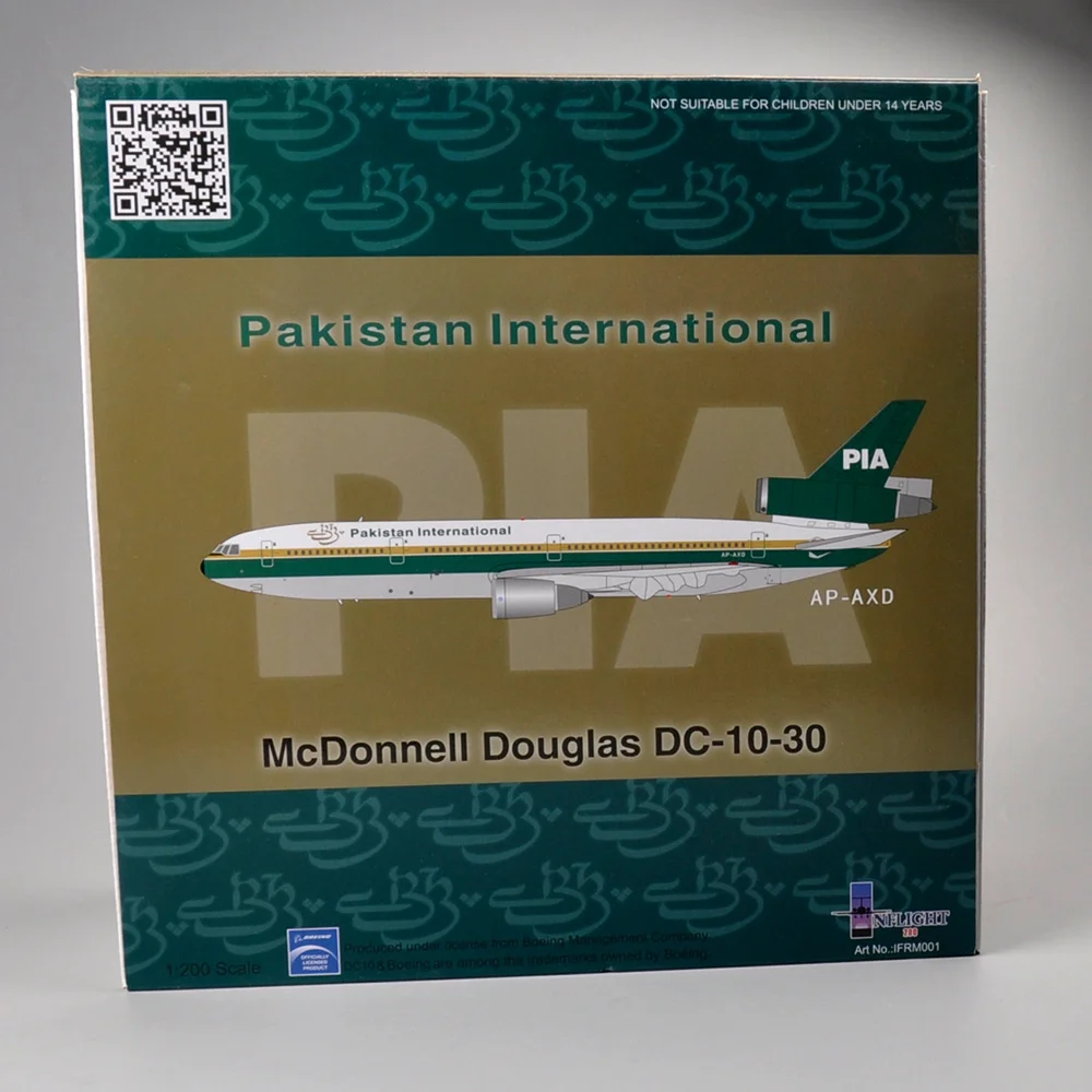 1/200 Inflight литья под давлением DC-10-30 PIA AP-AXD Макдоннелл Дуглас модель самолета игрушки для детей подарок на день рождения