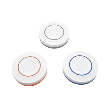 

2PCS 433Mhz round remote control, 1 button, easy to carry, 12V wireless remote control, EV1527 transmitter chip, learning typek