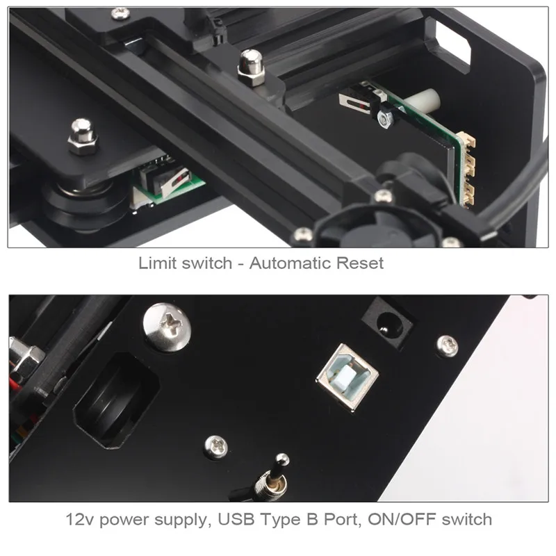 150 x 150mm Engraving Area 3500mw Laser Engraving Machine Support Win7 / Win8 / XP / Win10 / android APP