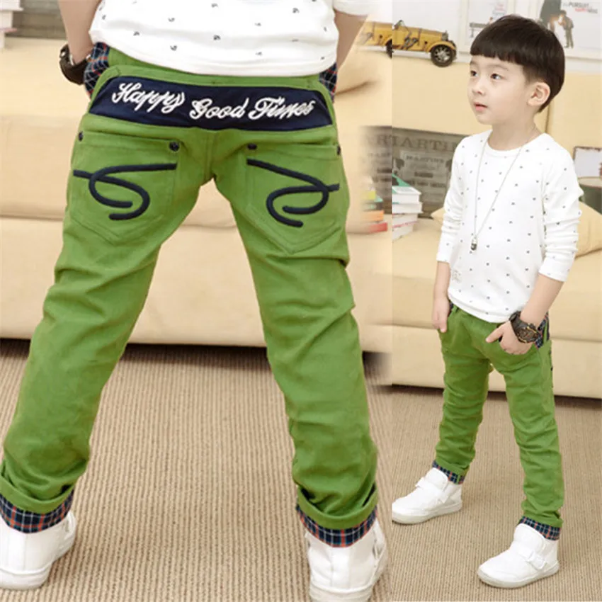 2018 Fashion kids boy pants child trousers casual pants for boys patchwork plaid roll up hem spring trousers embroidery 2018 Fashion kids boy pants child trousers casual pants for boys patchwork plaid roll up hem spring trousers embroidery
