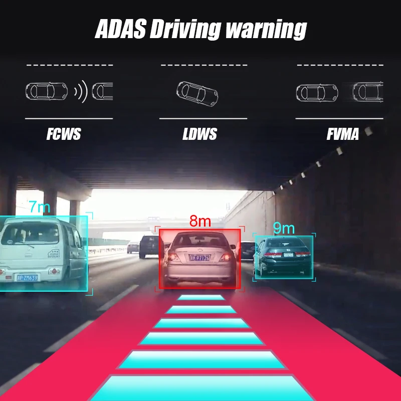 AWESAFE S600 ADAS Мини Автомобильный видеорегистратор камера Full HD LDWS Авто Цифровой для