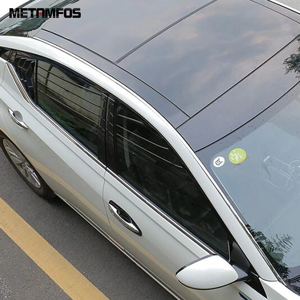 

For Nissan Altima 2019 2020 Stainless Steel Car Roof Streamer Top Decoration Moulding Trim Car Styling Exterior Accessories