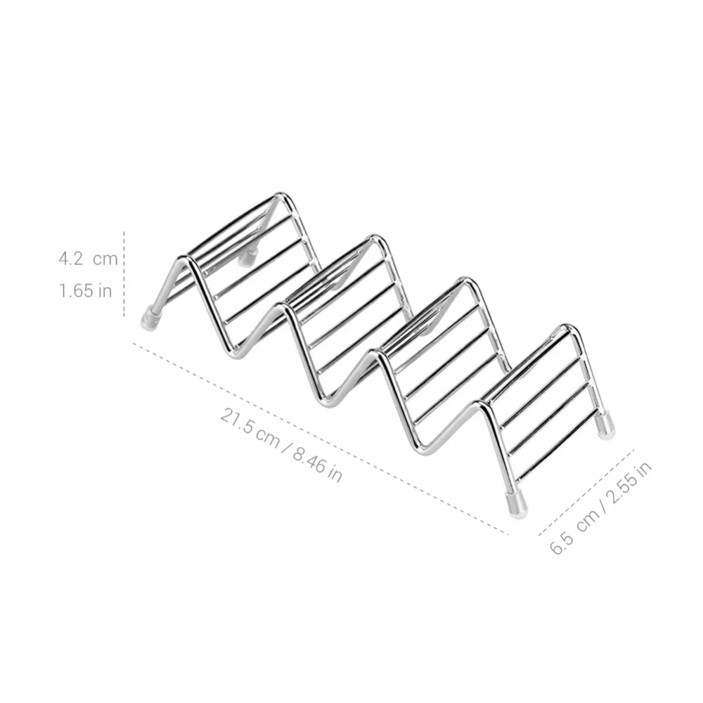 Нержавеющая сталь Taco держатель Мексиканская стойка для еды стенд держит Жесткий Мягкие ракушки волна Кухня инструмент Ресторан Еда Show