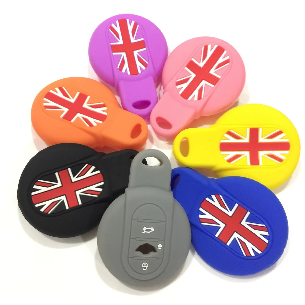 

3B FOB Silicone Remote Key Cover Case For bmw MINI Cooper F55 F56 2014 - 2015 MINI Key Protector ACCESSORY