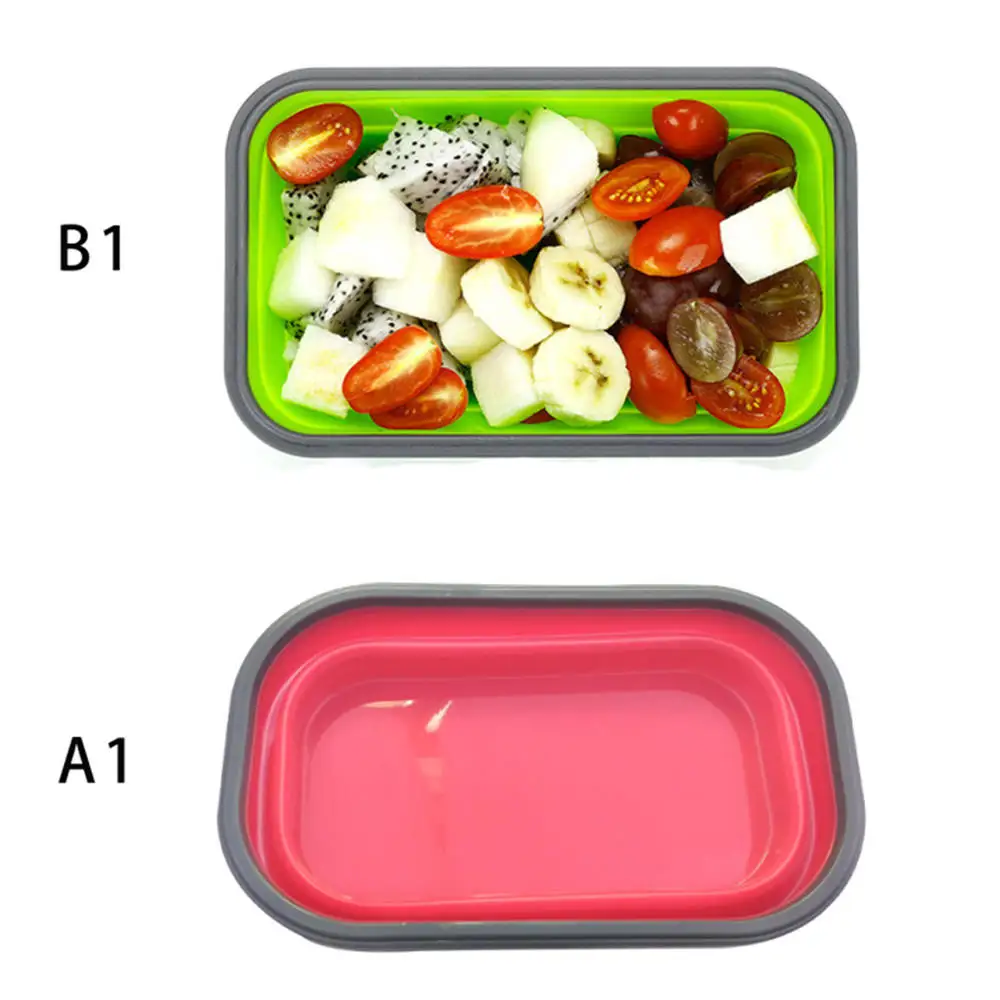 

950ML Silicone Lunch Box Portable Folding Bowl Eco-Friendly Food Container Lunchbox Eco-Friendly