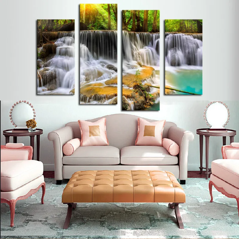 The Waterfall With Tree-7