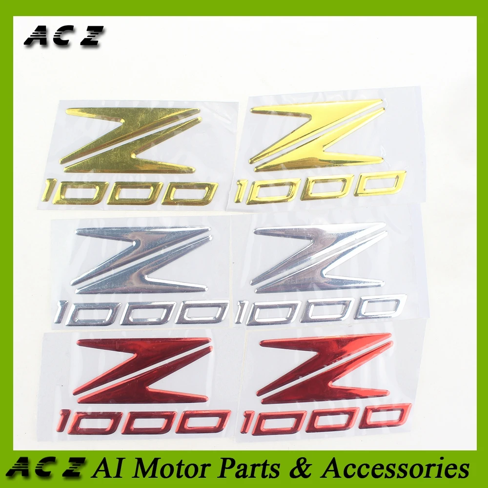

ACZ Motorcycle 3D Emblem Badge Decal Tank Wheel Logo "Z1000" Sticker Tank Pad Protector Decal For Kawasaki Z1000 All Year