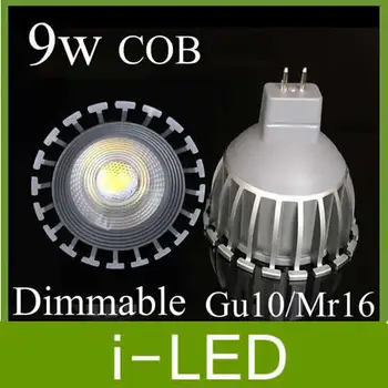 

Cob Led lamp light 9w Dimmable Led Spot Lamp Gu10 Mr16 E27 Led Lights For Home 650lm Replace 80w halogen lamp warm / cool white