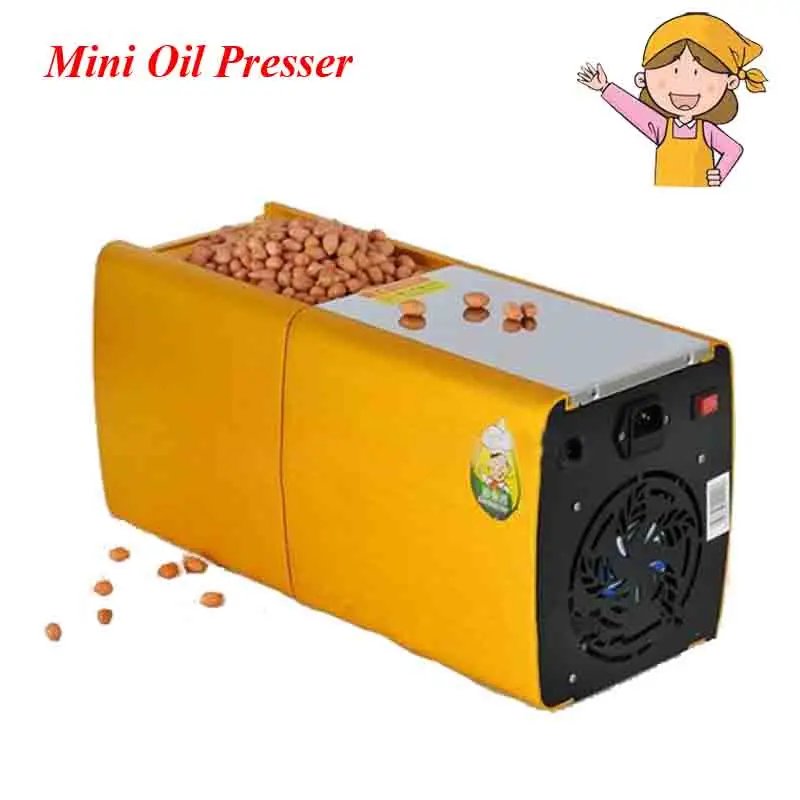 

1pc 200W 220V Mini Oil Press Machine Olive Peanut Oil Pressing Presser with English Manual HF-04