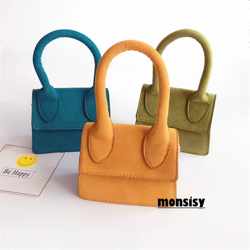 

Monsisy Winter Scrub Bag For Girls Tote Children Handbag Fashion Faux Suede Kid Shoulder Bag Purse Gifts Baby Mini Crossbody bag