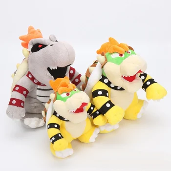 

24cm anime Super Mario plush 3D Land Bone dragon Plush Toy Bolster Dry Bones Bowser Koopa plush soft stuffed animals doll