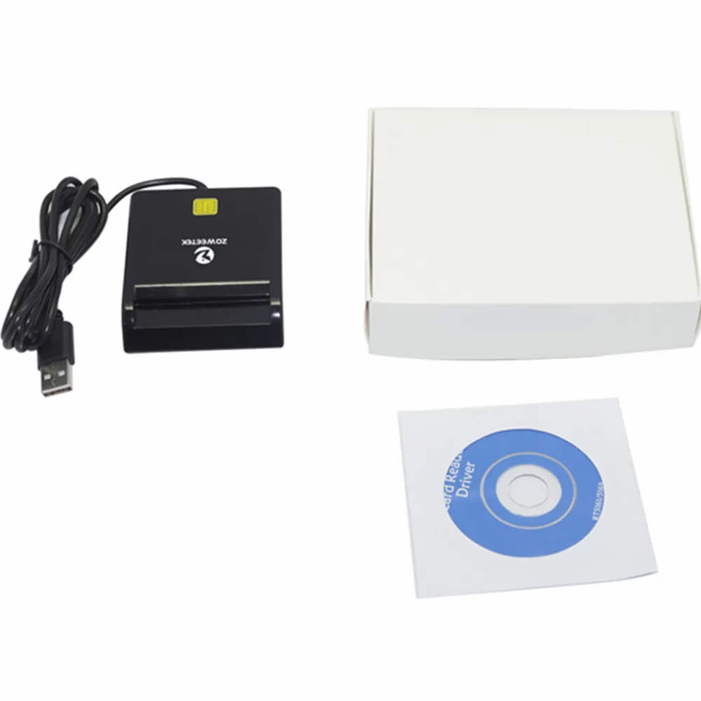 Устройство для чтения смарт карт USB Zoweetek 12026 1 устройство ПК/SC CCID EMV ISO 7816|smart card reader