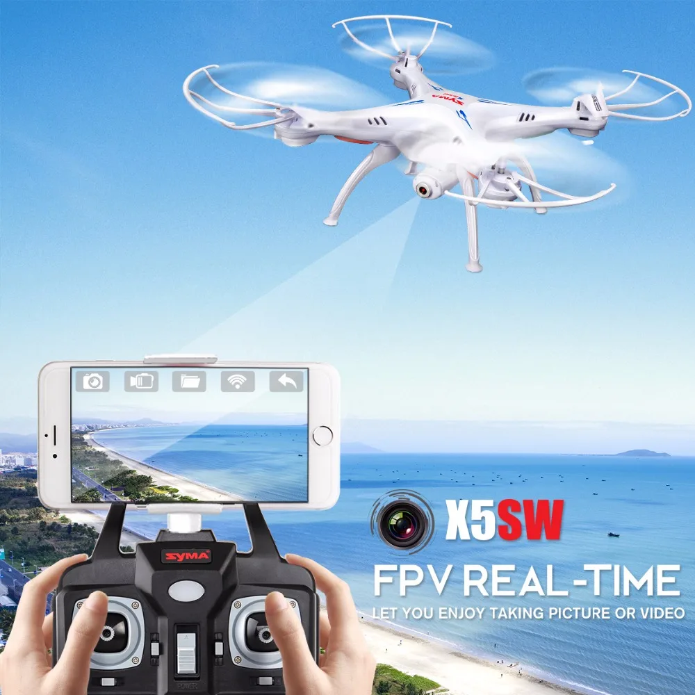 Syma X5SW Радиоуправляемый Дрон 4CH 2 4G Квадрокоптер с дистанционным управлением FPV