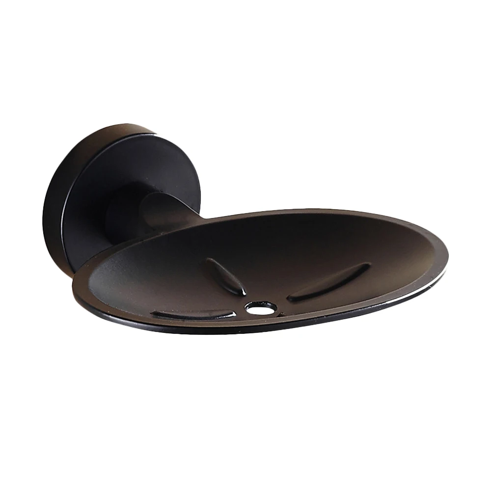 

1Pc Soap Holder Black Shower Stainless Steel Wall Mounted Vintage Bath Soap Basket Shelf Dish Holder Tray for Bathroom Home