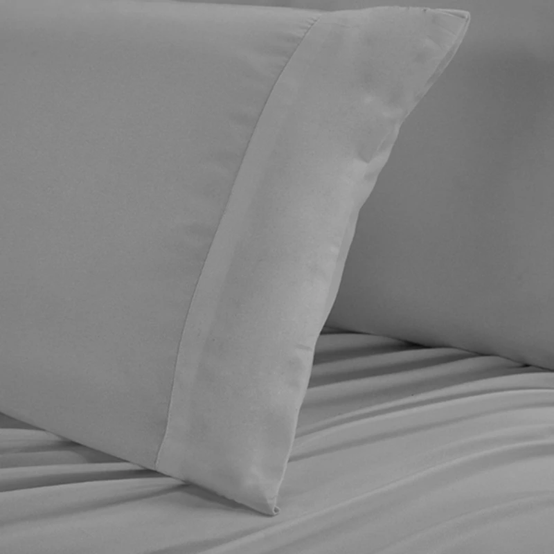 Текстильные постельные принадлежности для дома шлифовальные листы четыре части простыня, наволочка постельных принадлежностей сплошной цвет кровать серый кожа дружественная ткань