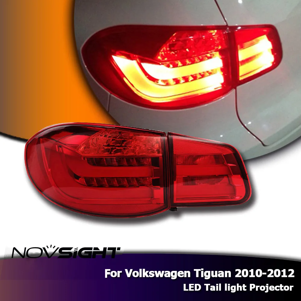

NOVSIGHT 2Pcs Projector Headlight Lighting DRL Turn Signal Lamp Set DC12V For Volkswagen Tiguan 2010-2012