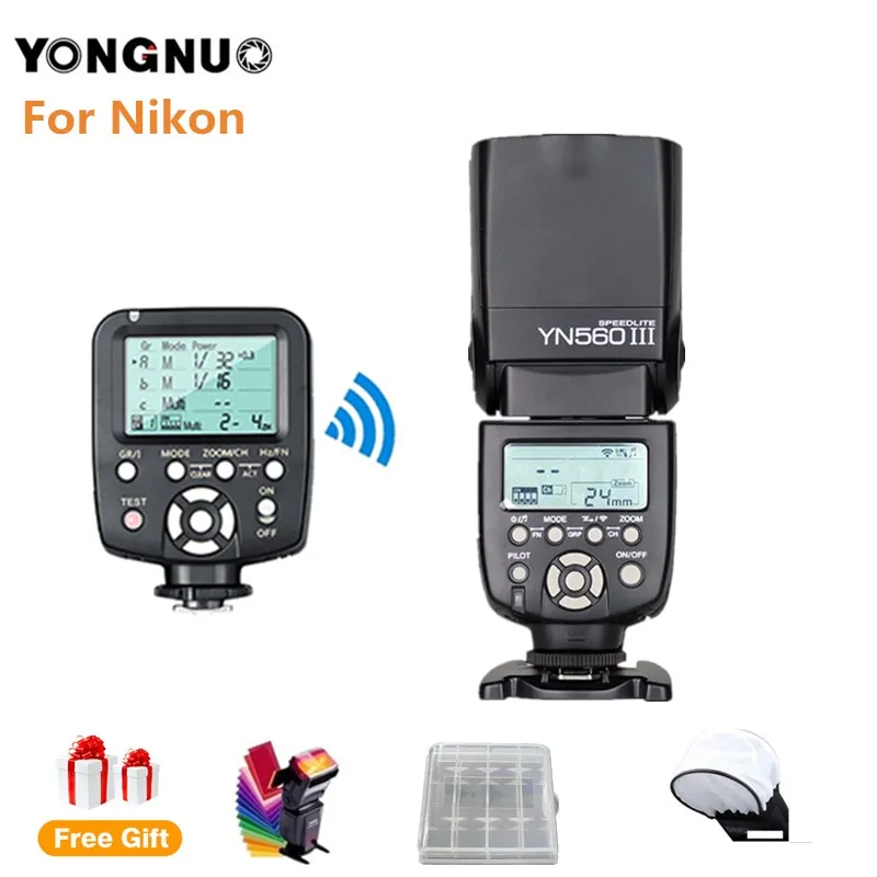 

YONGNUO YN560III YN560-III YN-560III Wireless Flash Speedlit & LCD Flash Controller YN560 TX for Canon Nikon DSLR Camera