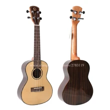 27 inch Tenor Electric ukulele With Solid Spruce Top/Rosewood Body,ukelele guitars,mini 4 strings guitar,with pickup,With Video
