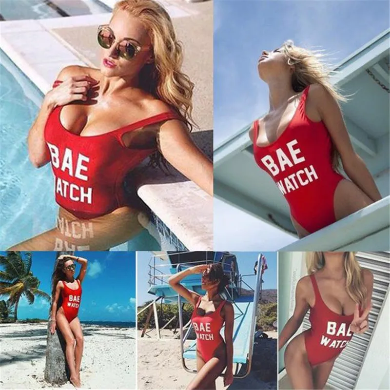 PADDY дизайн BAE часы худшее действие Купальник Повседневная Новая мода боди принт с буквами сексуальный пляж облегающий костюм с вырезом на спине Прямая поставка