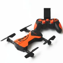 Portable Mini Foldable Drone Pocket Rc Quadcopter With Wifi Real Time Transmission Camera Airpressure Mode One key Take off