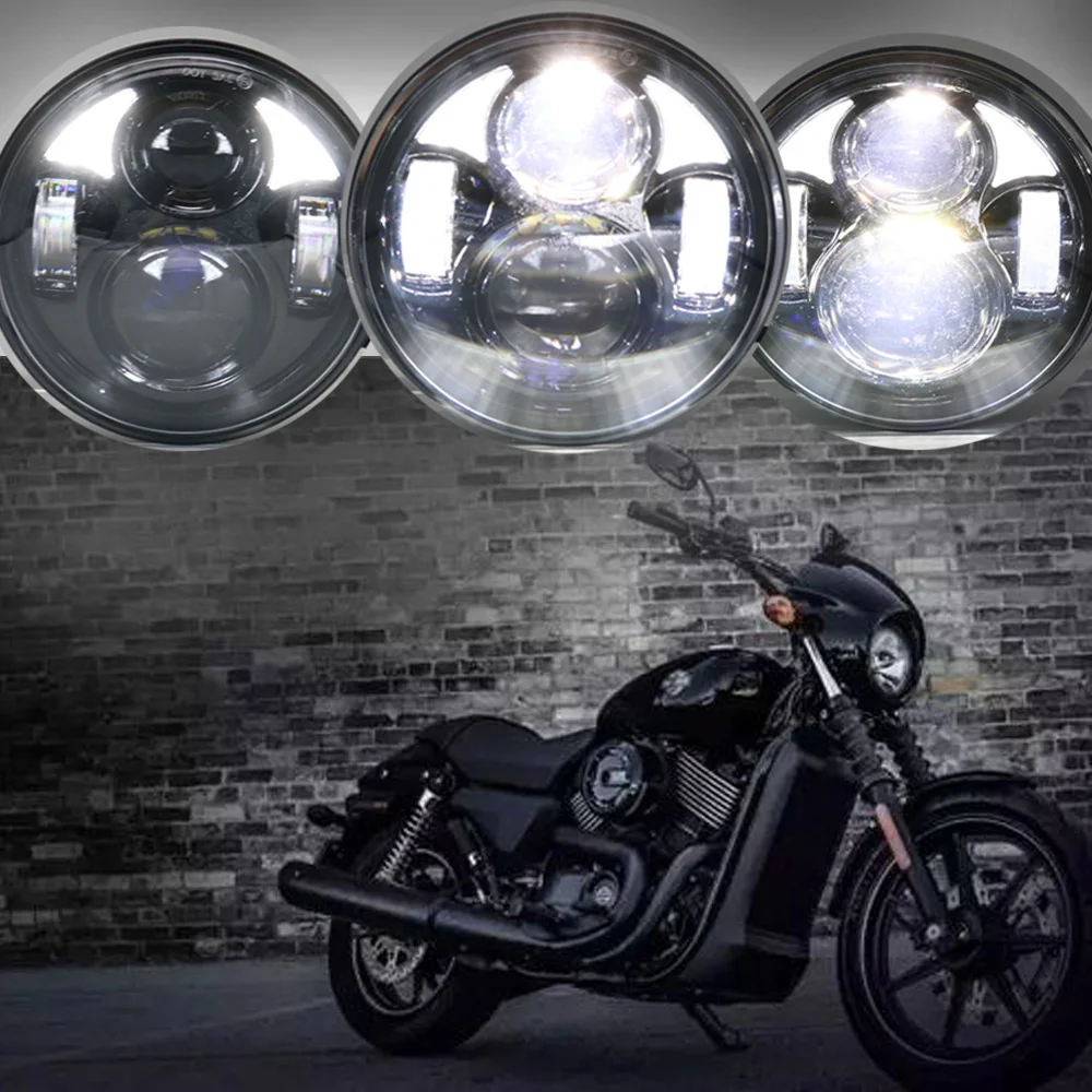 5,75 дюймов 40 Вт светодиодный проектор moto H4 Hi/Lo луч фары DRL Для Harley Davidson Sportster 1200 883 moto rcycle H4 Фары