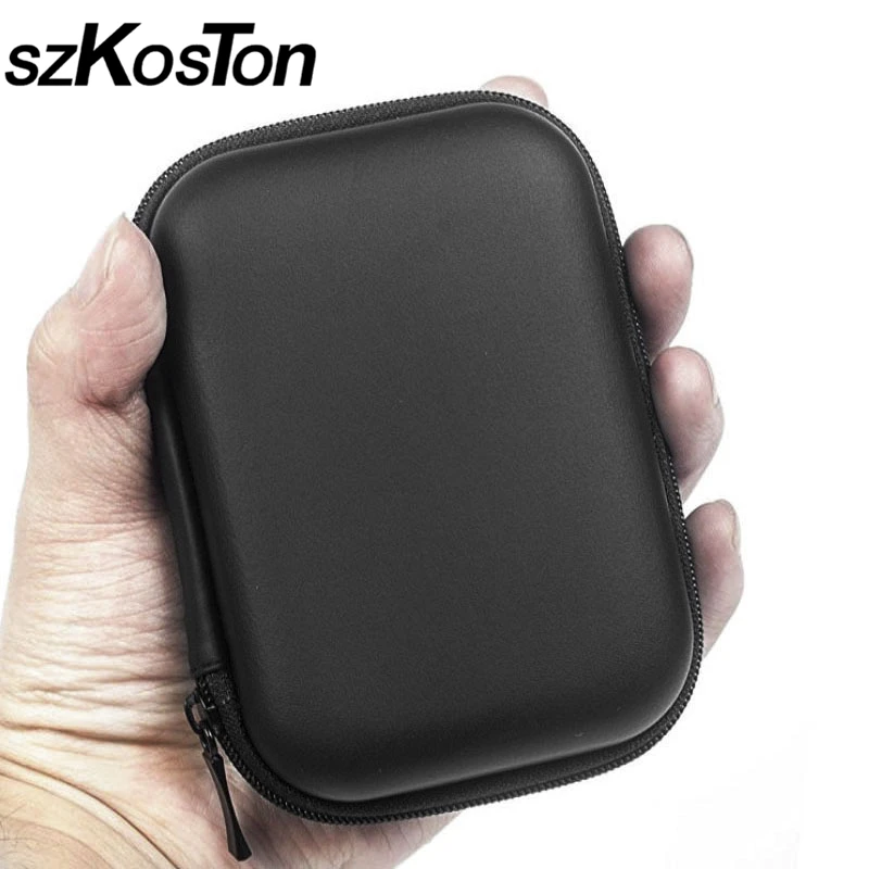 

Portable Case for Headphone Box Carrying USB Cable Charger Power Bank Earphone Case 2.5 HDD Case for Hard Drive Power Bank Box