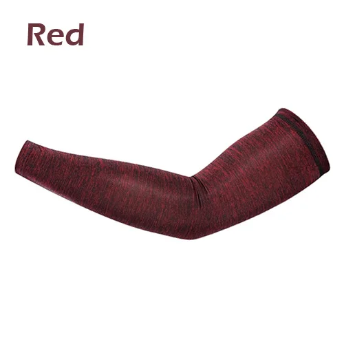 Arm Sleeves Cycling Armgurad UV Protection Arm Warmers Cycling outfits Driving Fishing Arms Sleeves MTB Road Bike Arms Covers - Color: Red Arm Sleeve