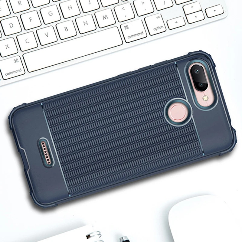 

Case For Xiaomi Redmi 6a 6 Pro Note 5 Pro Mi A2 Lite Soft Silicone TPU Back Cover Lattice Shock Proof Business Fundas Coque