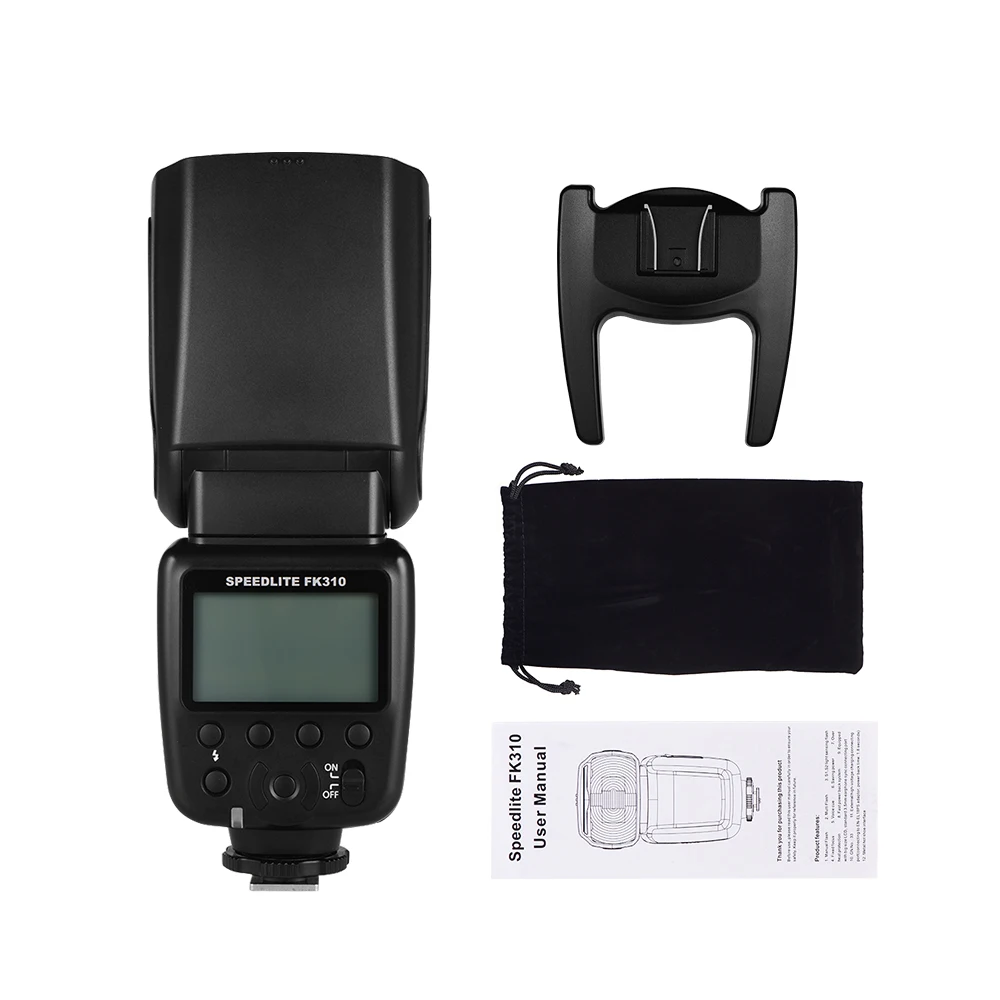 Universal Wireless Camera Flash Light Camera Speedlite GN33 LCD with Mini Stand For Canon Nikon Sony Olympus Pentax DSLR on camera flash camera flash
