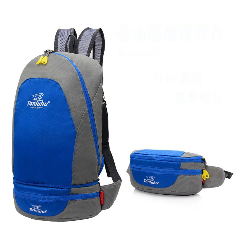 

Hot Outdoor Foldable Backpack Camping Bag Waterproof Mountaineering Hiking portable Backpacks Molle Sport Bag Climbing Rucksack