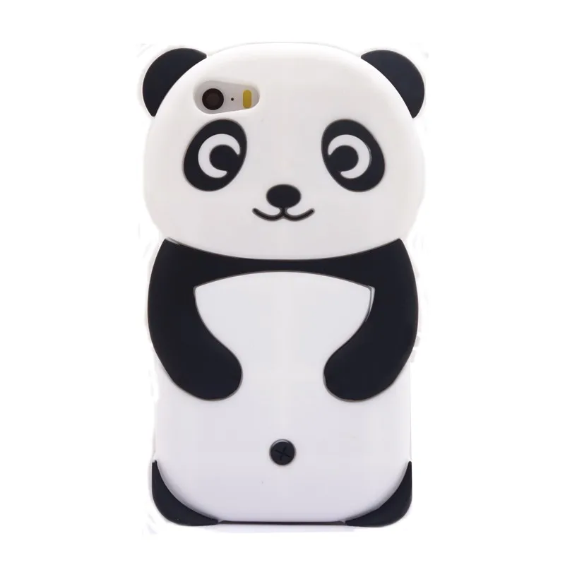 Goede Fashion 3d cartoon forest animals classic mascotte leuke liefde panda bear zachte siliconen celll telefoons case cover skin Voor Iphone