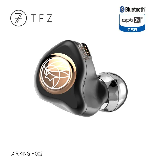 TFZ AIR KING Bluetooth беспроводные HIFI наушники-вкладыши монитор IEM с 2pin/0,78 мм съемные спортивные наушники Apt-X CSR чип - Цвет: Черный