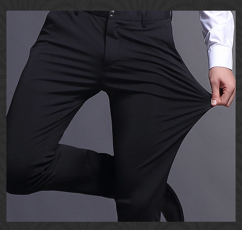 Весна и лето повседневные брюки Мужская брендовая одежда высокого качества хлопок новая мода мужские деловые Брюки Полная длина плоские