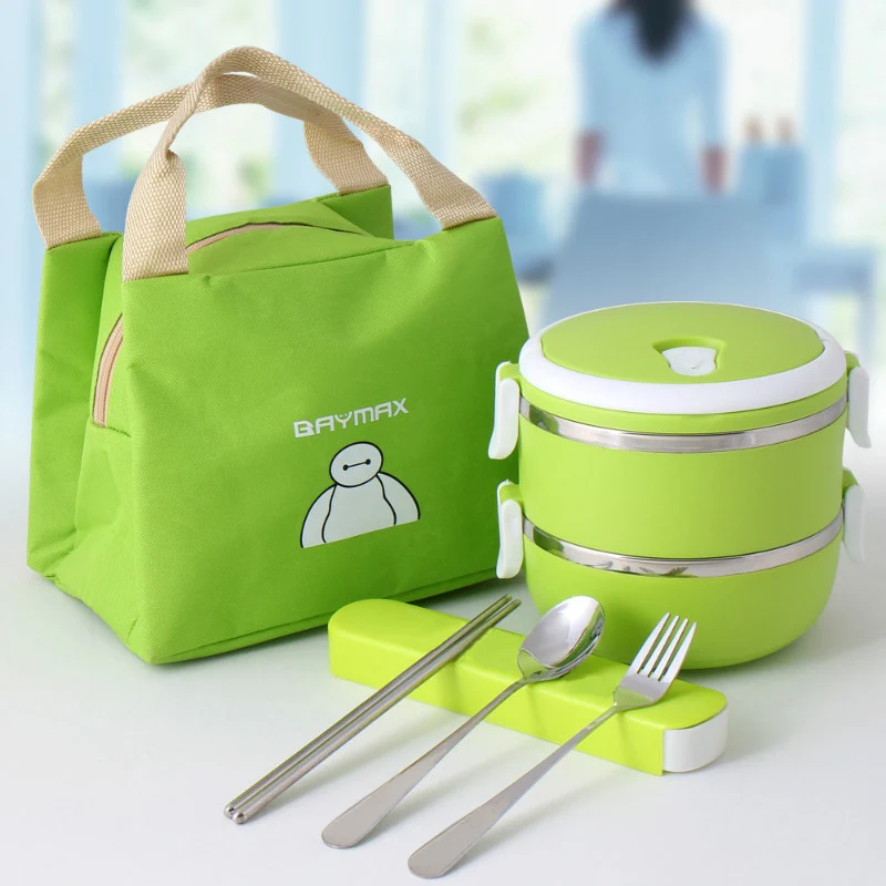

304 Stainless Steel Thermal Bento Box For Children Adult Japanese Style Food Storage Container Insulation Portable Lunchbox Sets