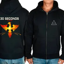 5 моделей толстовки на молнии 30 Seconds To Mars рок-группы Зимняя Куртка Harajuku панк тяжелый металл sudadera флис