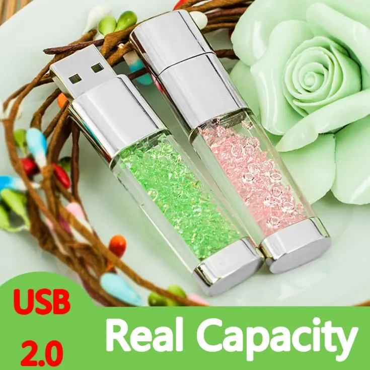 Ювелирный мини Usb флеш накопитель 8 ГБ 16 32 64 Гб кристальная ручка Кристальный