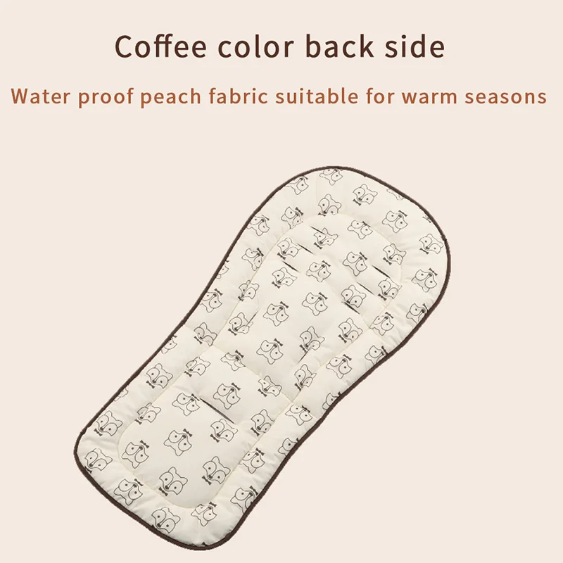 Kopen Waterdichte kinderwagen zitkussen Dubbele side seat liner Universal soft pad voor vier seizoenen Warm matras kinderwagen accessoire
