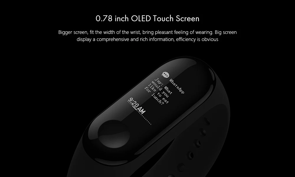 Xiao mi XMSH05HM mi Band 3 умный Браслет Bluetooth 4,1 браслет монитор сердечного ритма функции мониторинга сна Международный
