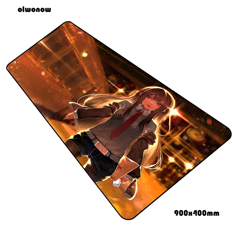 Steins Gate коврик для мыши Рождественские подарки 90x40 см ноутбук с алюминиевым корпусом коврик для мыши, игровой коврик для мыши с изображением большой лучший коврик для мыши от производителя стол для компьютера padmouse коврики