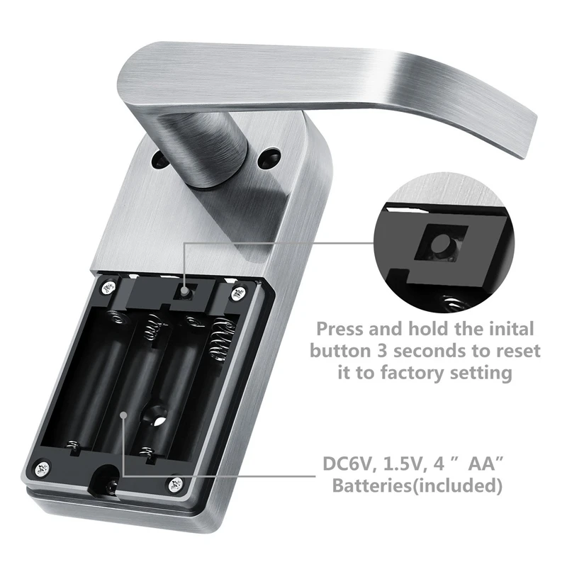 Digital Keypad Door Lock Remote Control+Password+Card+Key Spring Bolt Smart Electronic Lock  8