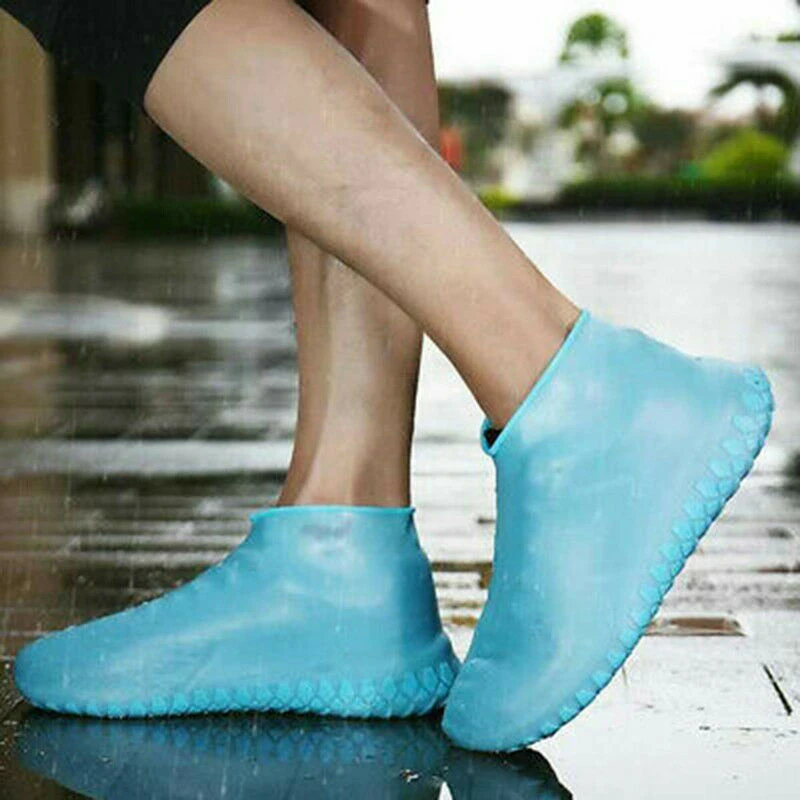 

1 Pair Reusable Latex Shoe Covers Waterproof Slip-Resistant Rubber Rain Boots Portable Boot Overshoes Protectors Outdoor New