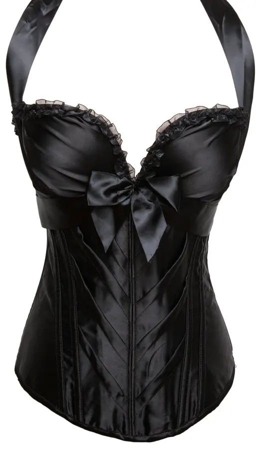 hot shaper woman corset black red lace bustier tops with straps