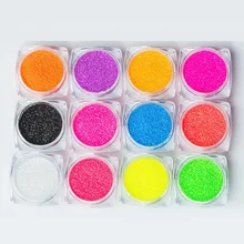 2 г 3D красота голографический эффект блеск для ногтей порошок Блестящий сахар блеск для ногтей Пыль порошок украшение для ногтей