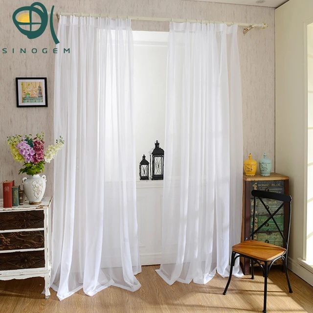 Sinogem fini pur fenêtre transparent voile rideaux panneau tulle ... Sinogem fini pur fenêtre transparent voile rideaux panneau tulle ...