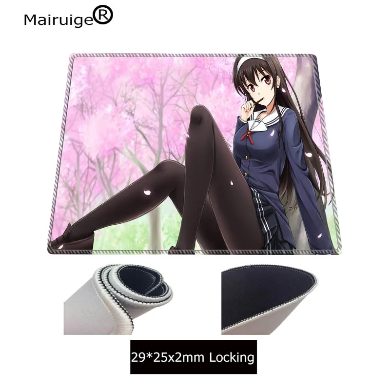 Mairuige Anime Girl Large mouse pad Anti-slip Natural Rubber PC Computer Gaming mousepad Desk Mat f