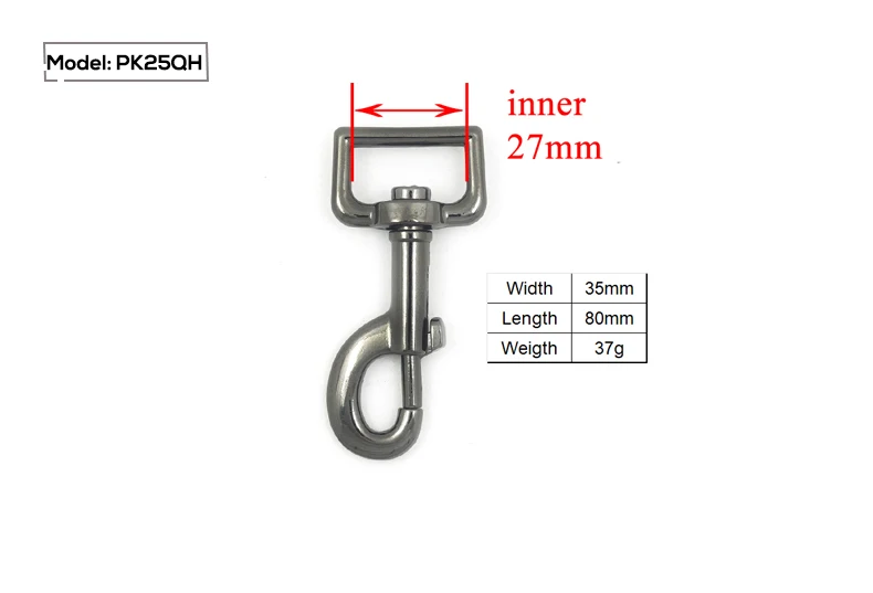 Металлическая пряжка для сумки, поводка для кошки, собаки, 25 мм, лямки, 30 мм, поворотный крючок для рюкзака, 15 мм, аксессуары diy, 20 мм, прочная твердость